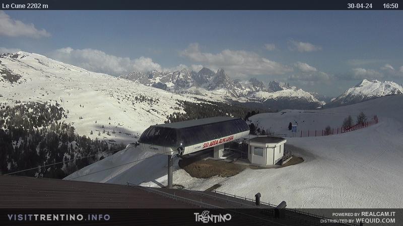Webcam Alpe Lusia localita Le Cune