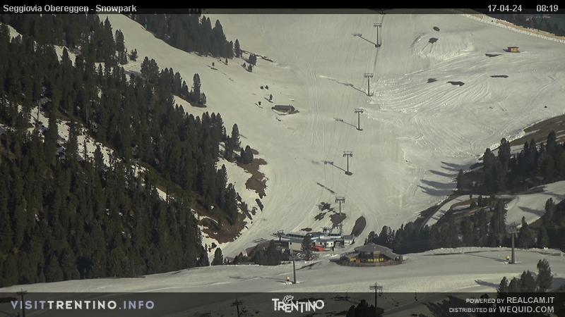 Webkamera Ski center Latemar